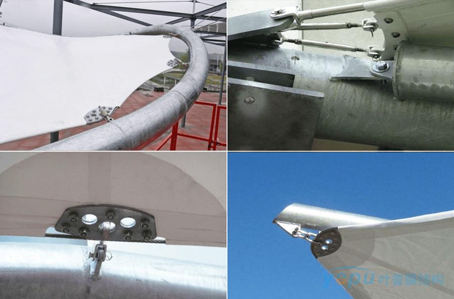 叶普膜结构工程施工和安装 叶普膜结构工程施工和安装